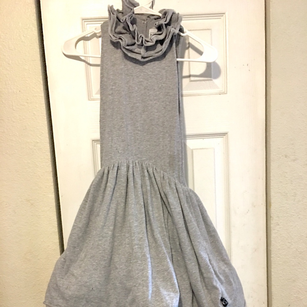 Nununu sleeveless Victorian high collared dress with multi layered tulle skirt s